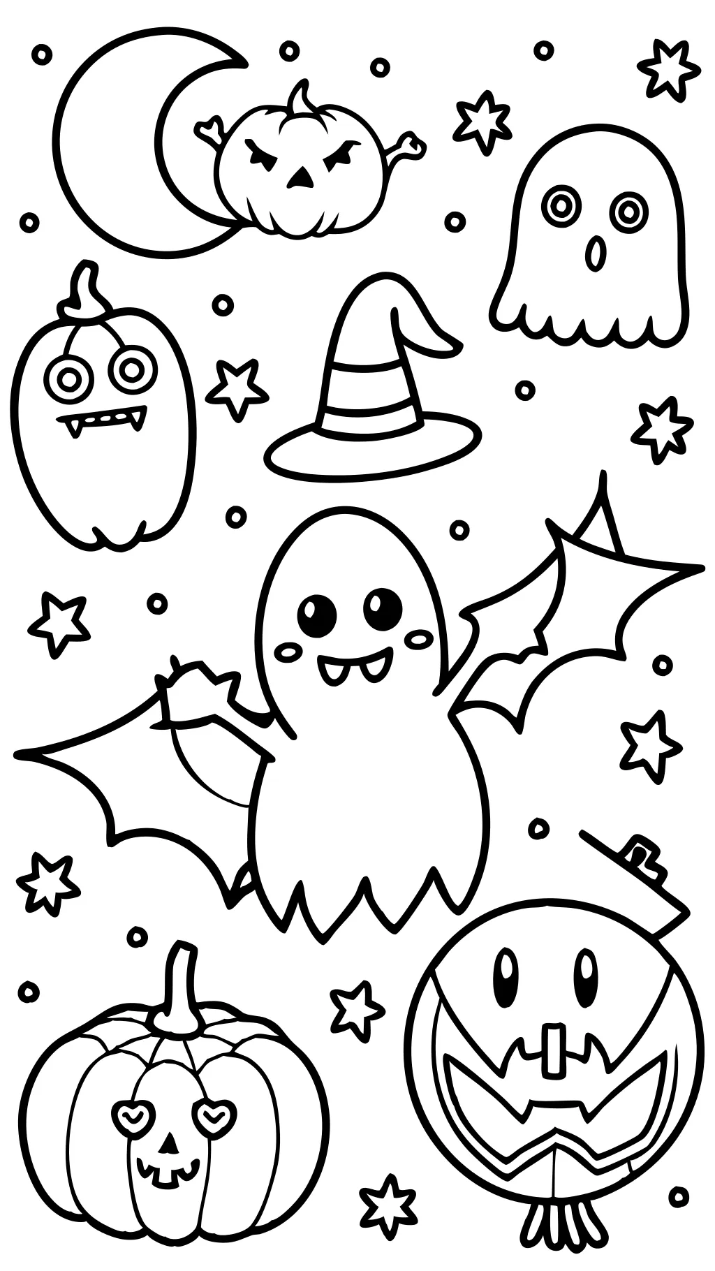 Páginas para colorear gratis para imprimir Halloween